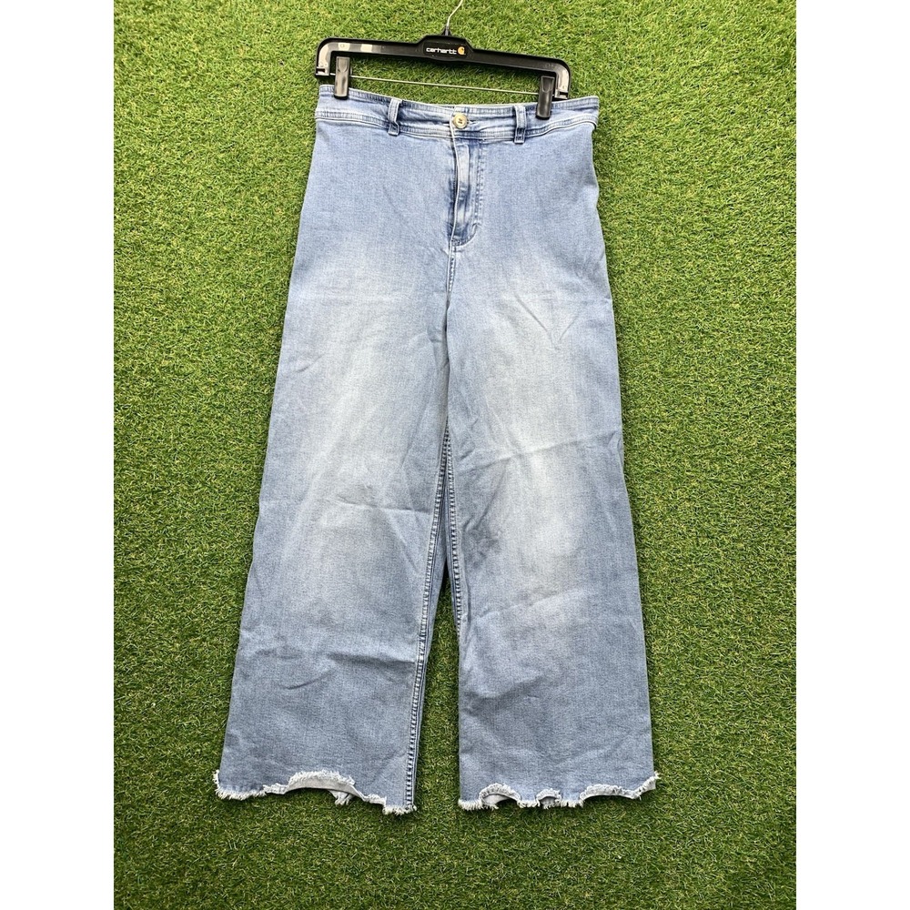 Billabong Salty Blonde Jeans Womens 30 30x28 Light Wash Baggy Wide Leg Y2K Skate